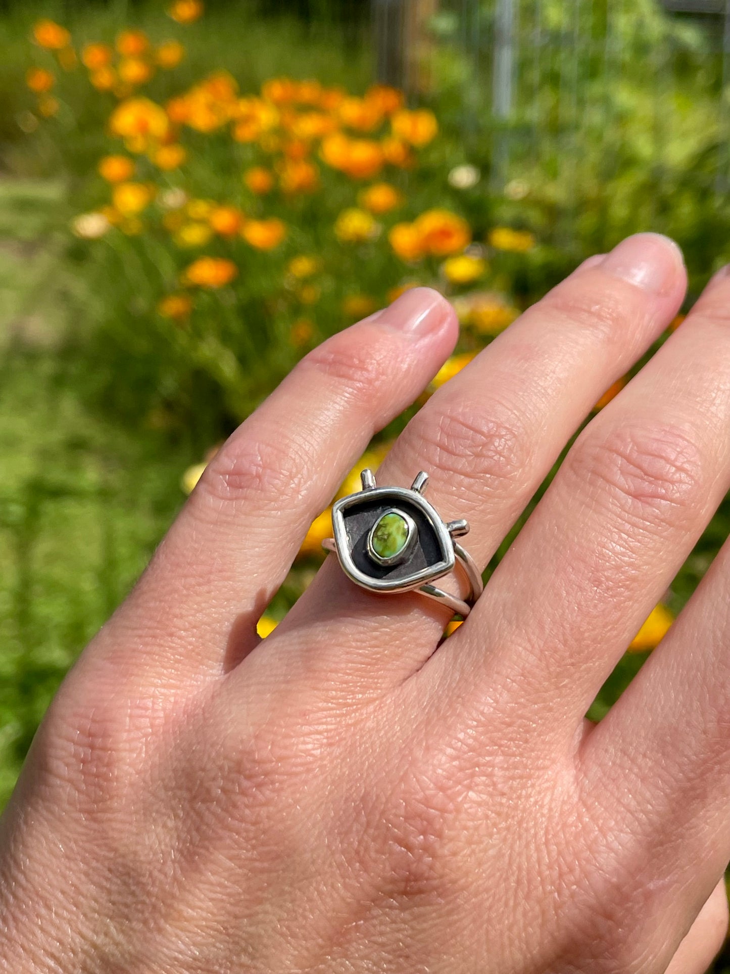 Evil eye Talisman Ring size 7