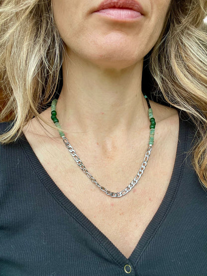 Beaded charm holder Necklace no2