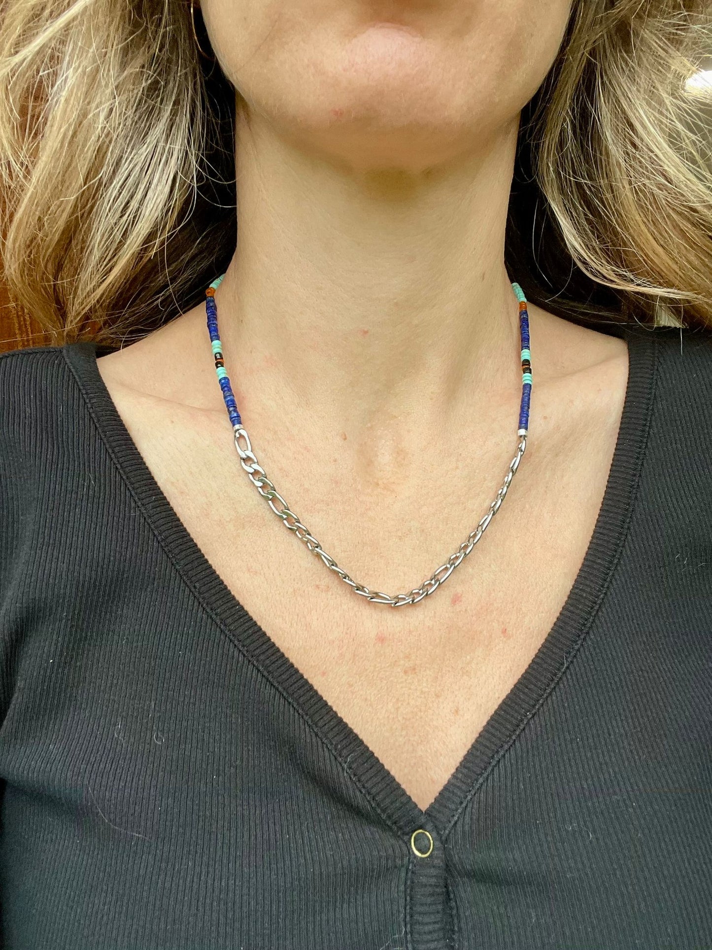 Beaded charm holder Necklace no5