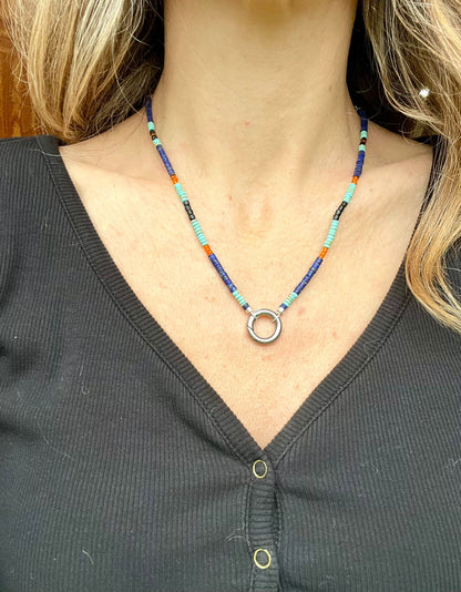 Beaded charm holder Necklace no5