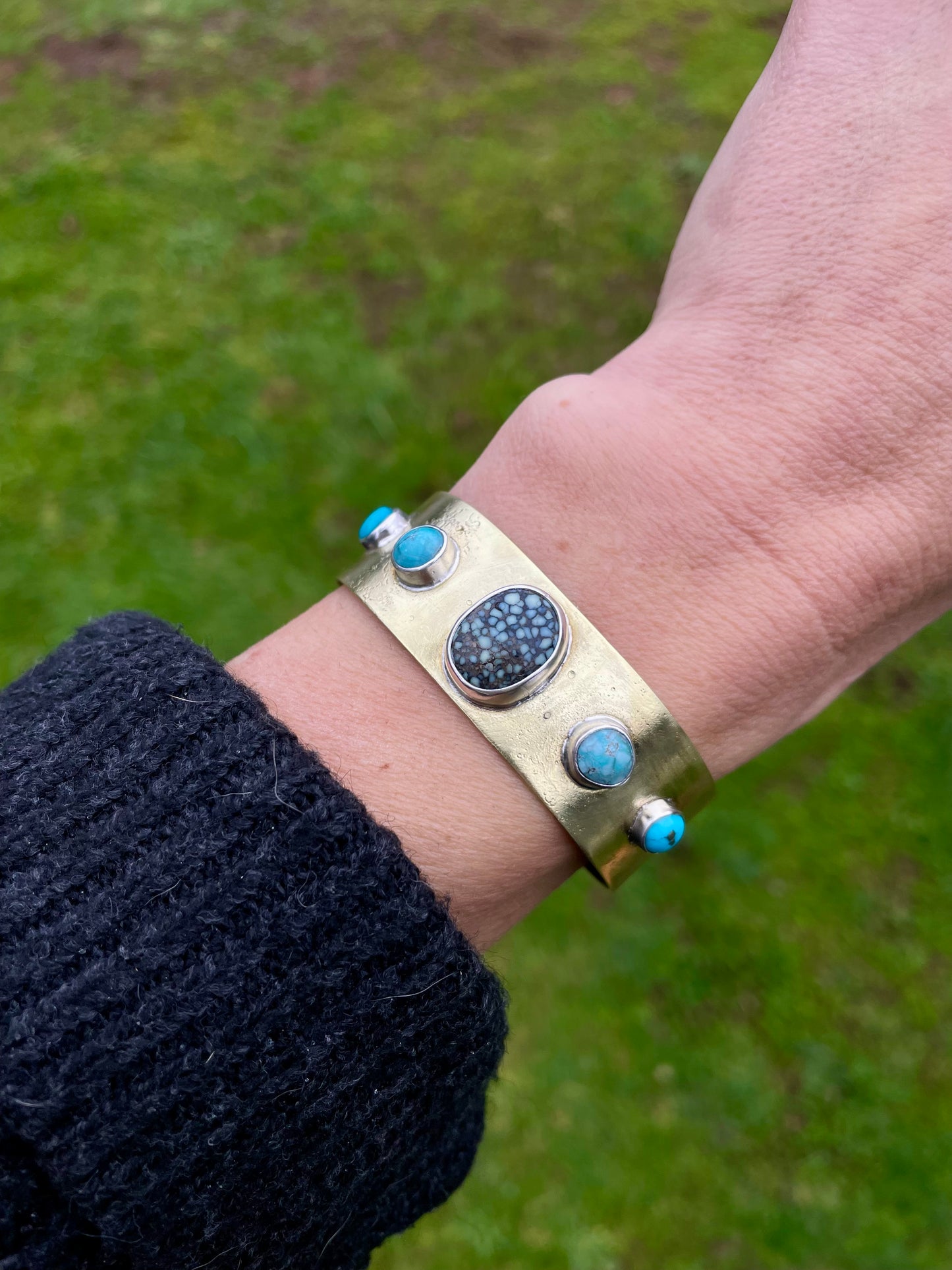 Turquoise statement cuff 2