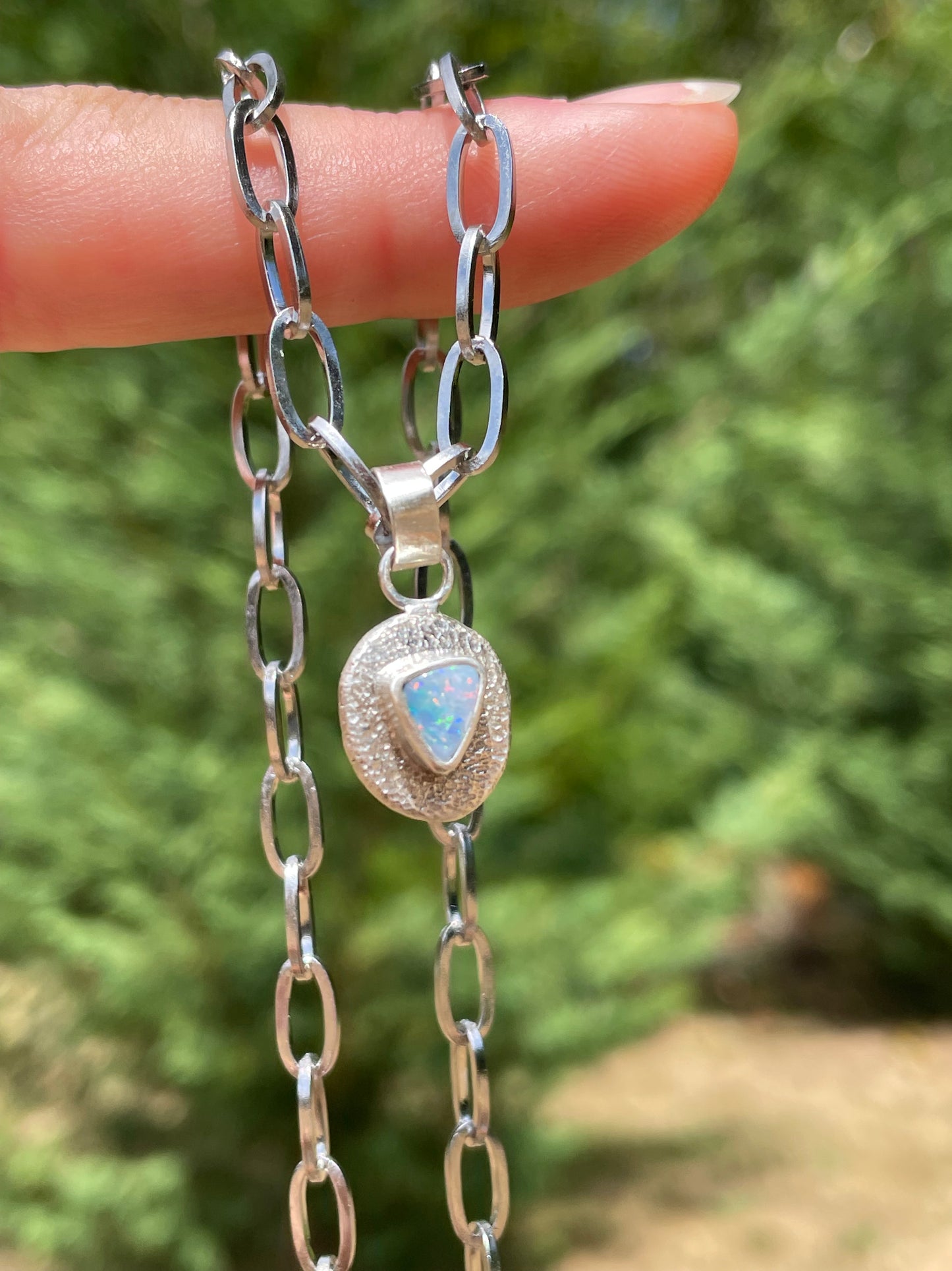 Recycled Australian Opal Pendant 4
