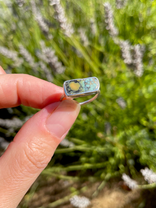 Horizontal Desert Variscite Ring size 7