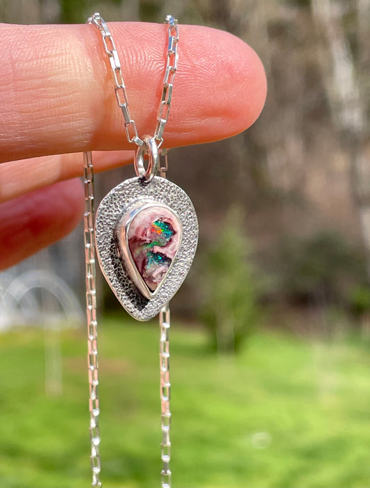 Mexican Fire Opal Necklace 1