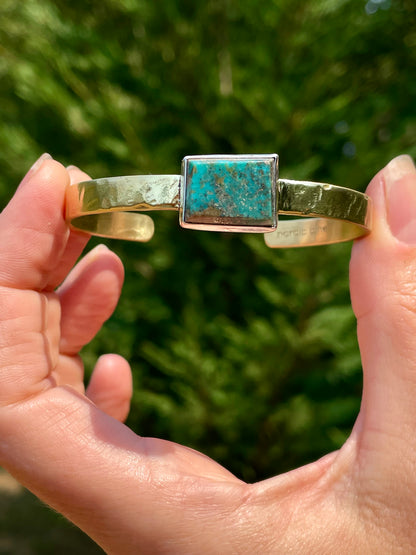 Square Persian Turquoise Cuff