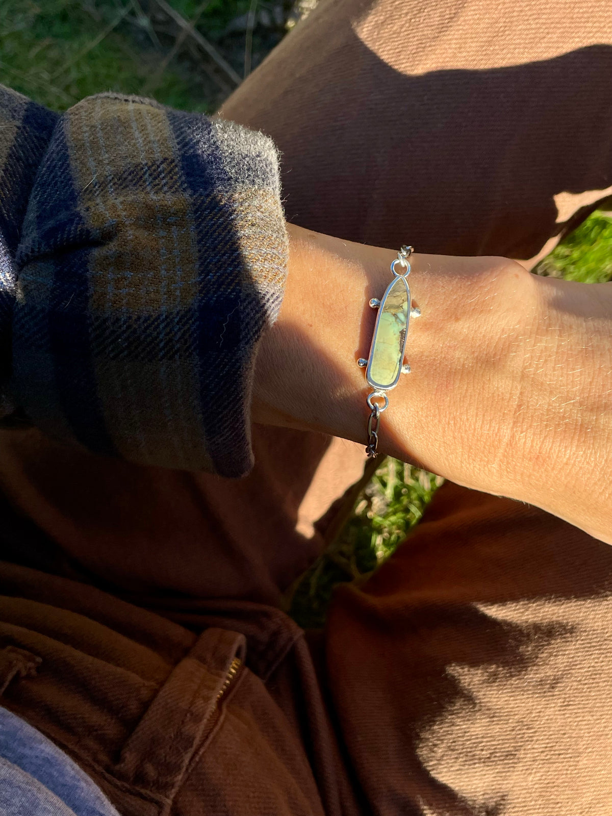 Variscite Chain Bracelet 5