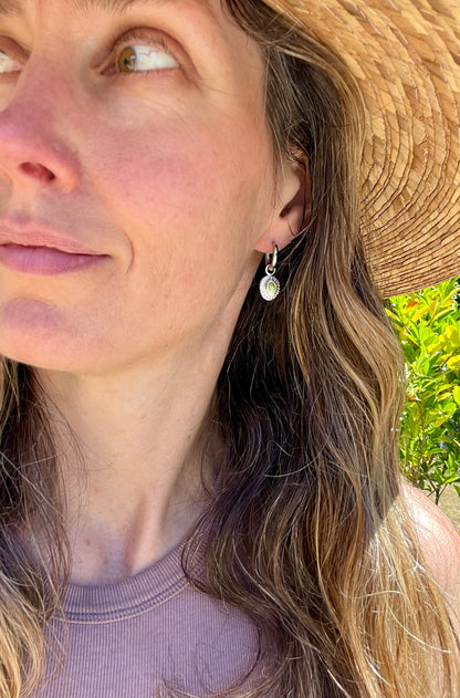 Sonoran Gold Turquoise Huggie Hoops