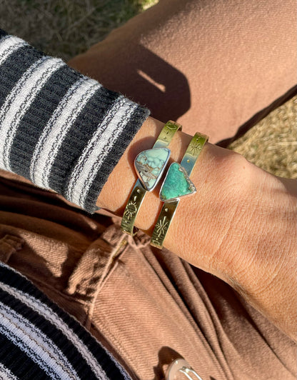 Mixed Metal Variscite Cuff 2