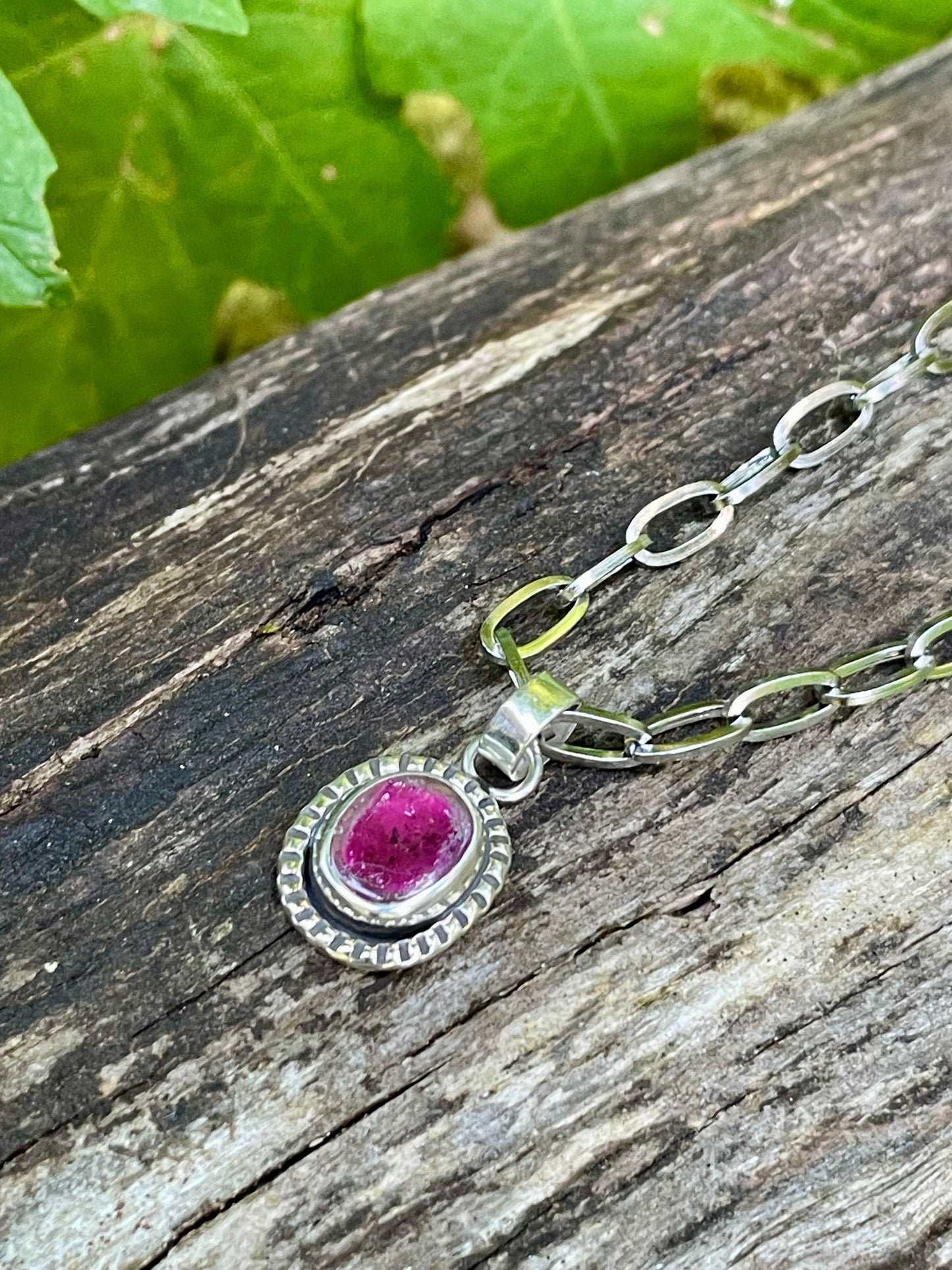 Fuchsia Tourmaline Necklace