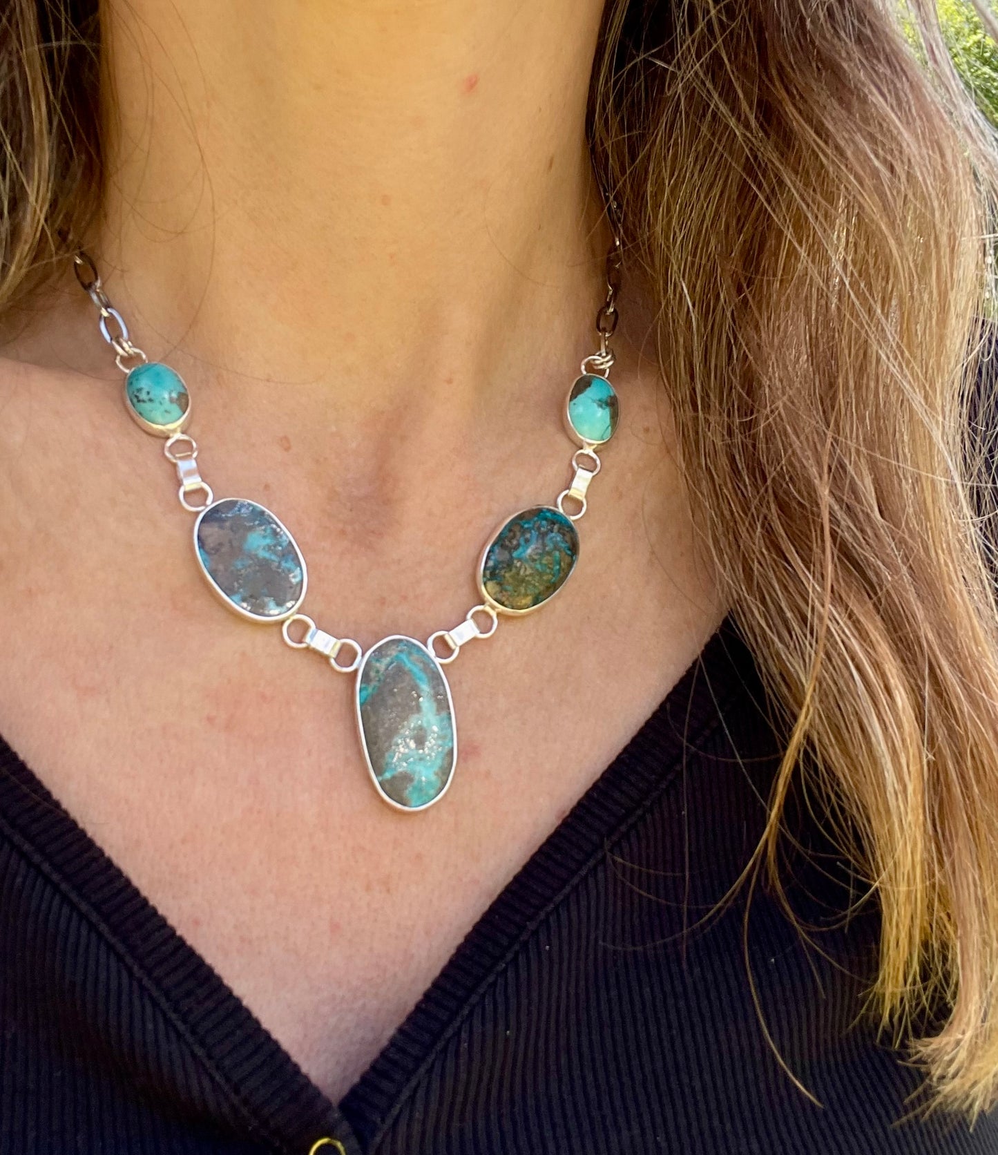Five Stone Statement Necklace