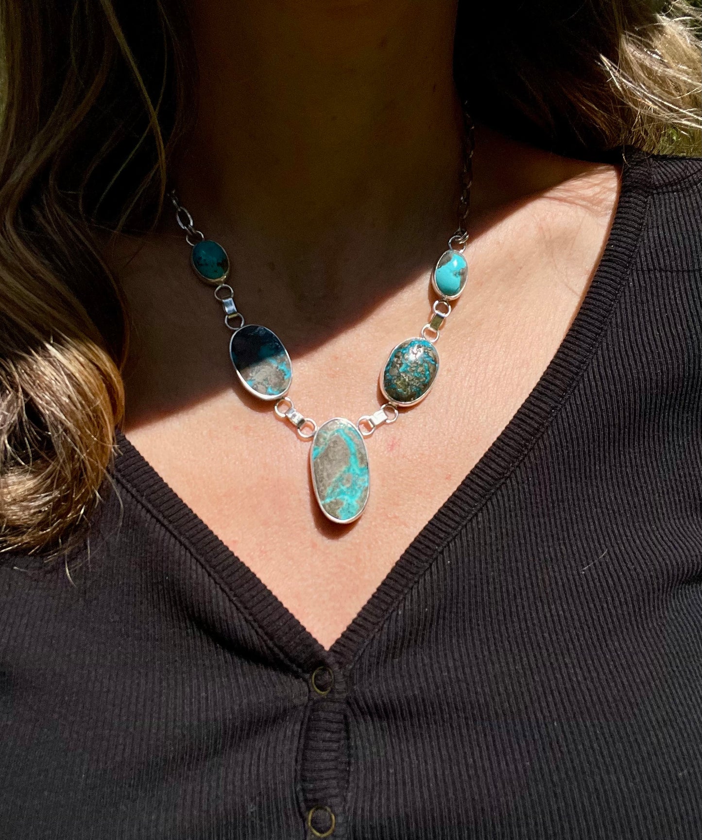 Five Stone Statement Necklace