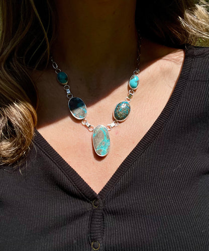 Five Stone Statement Necklace