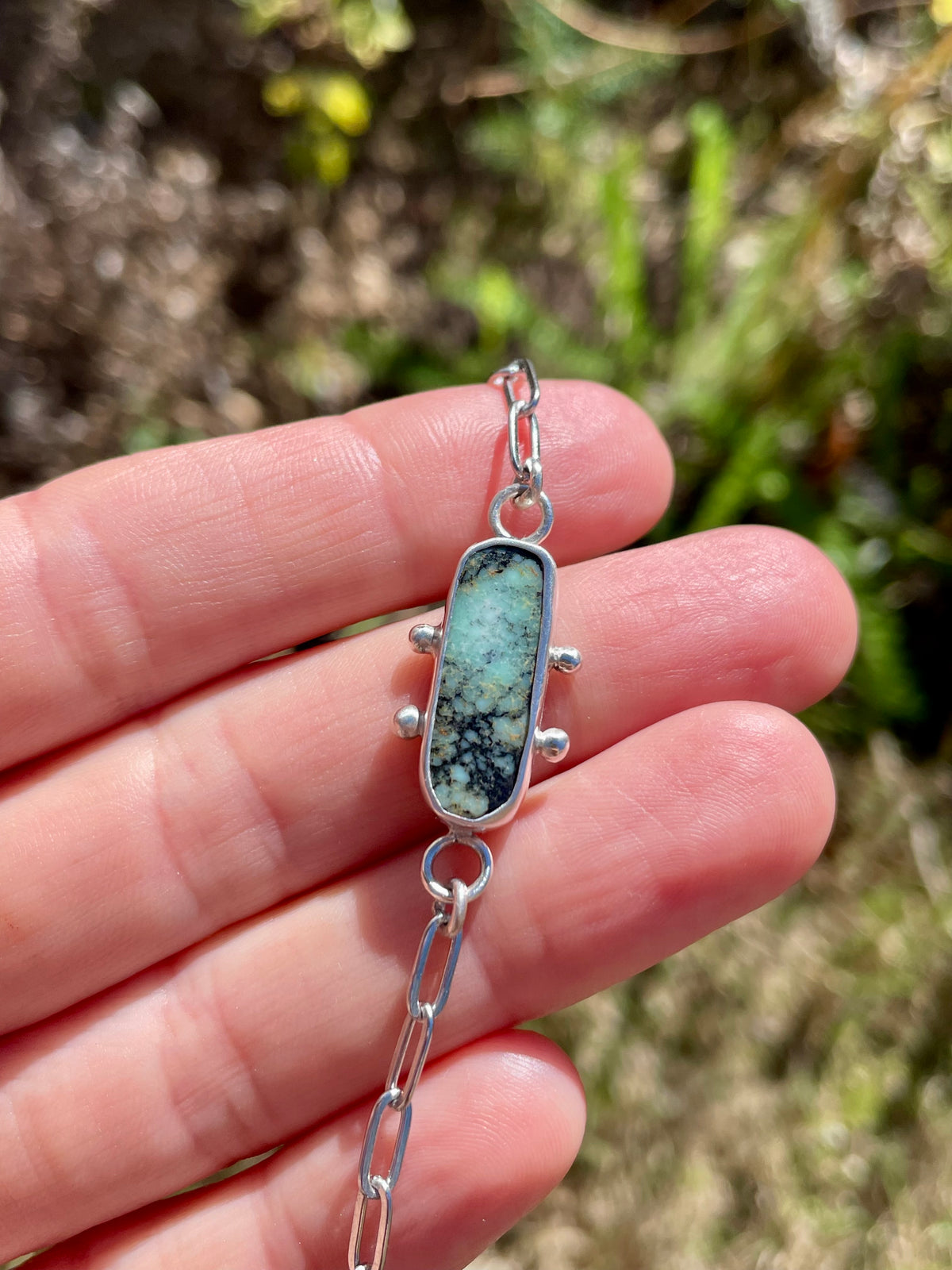 Variscite Chain Bracelet 1