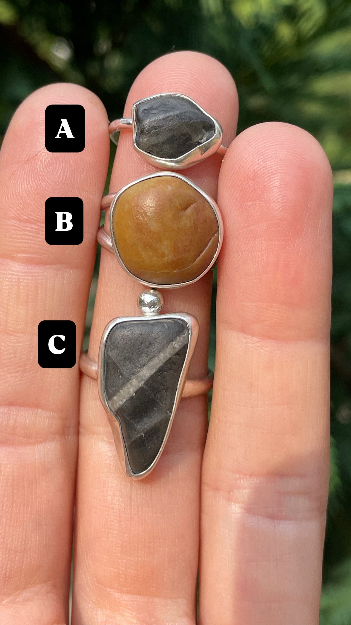 Western Washington Beach Rock Rings