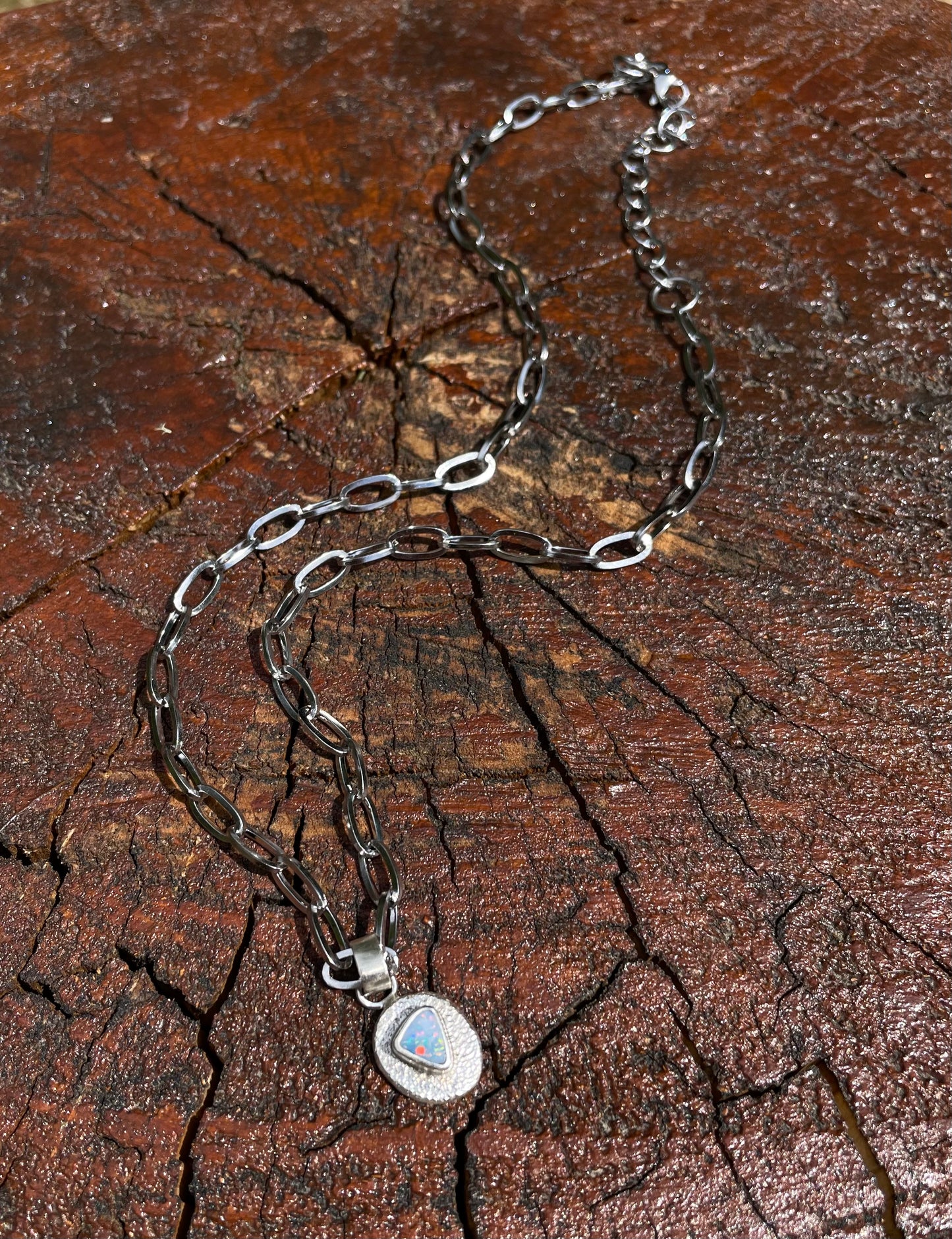 Recycled Australian Opal Pendant 4