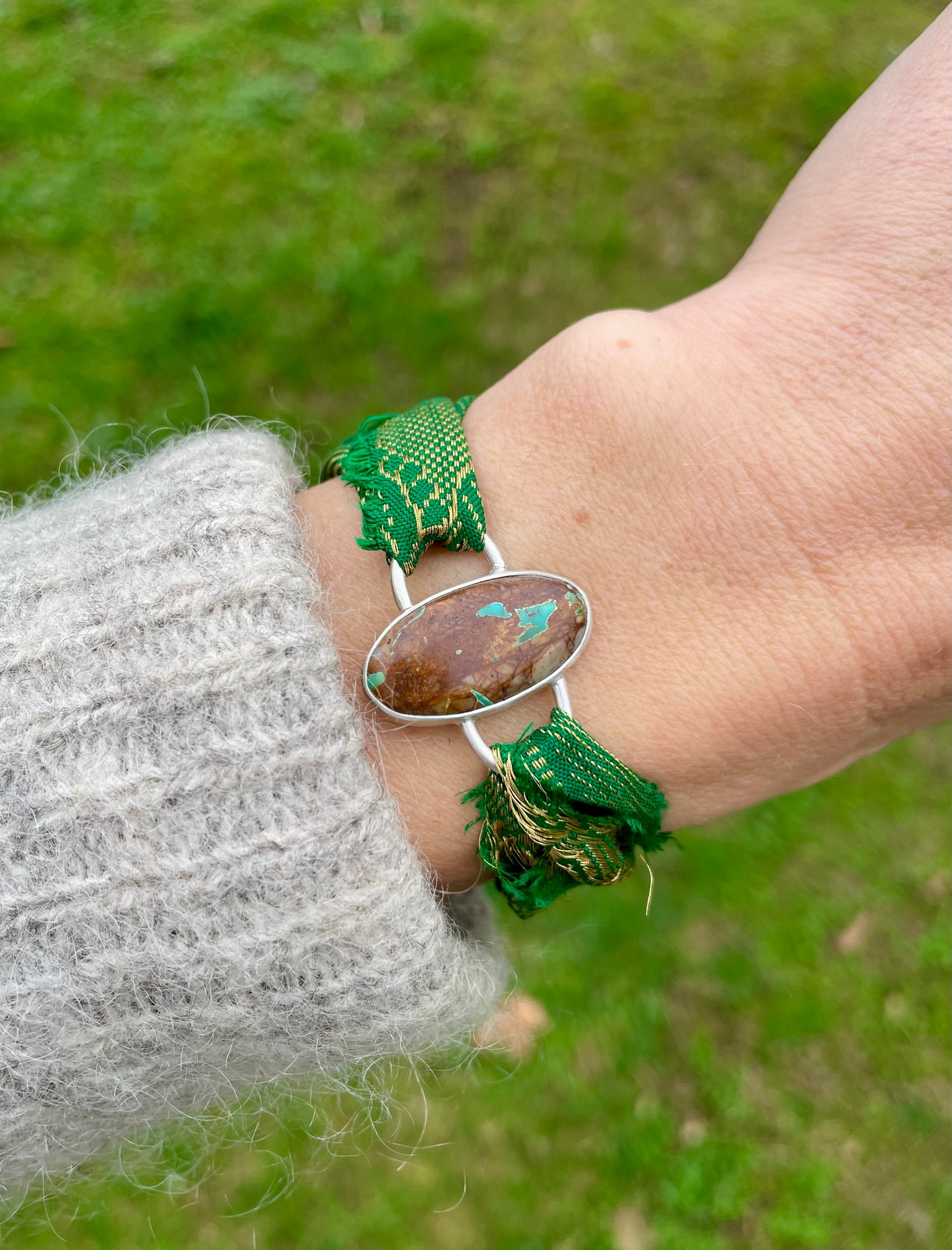 Leland Turquoise - Wrap Around Stone Charm