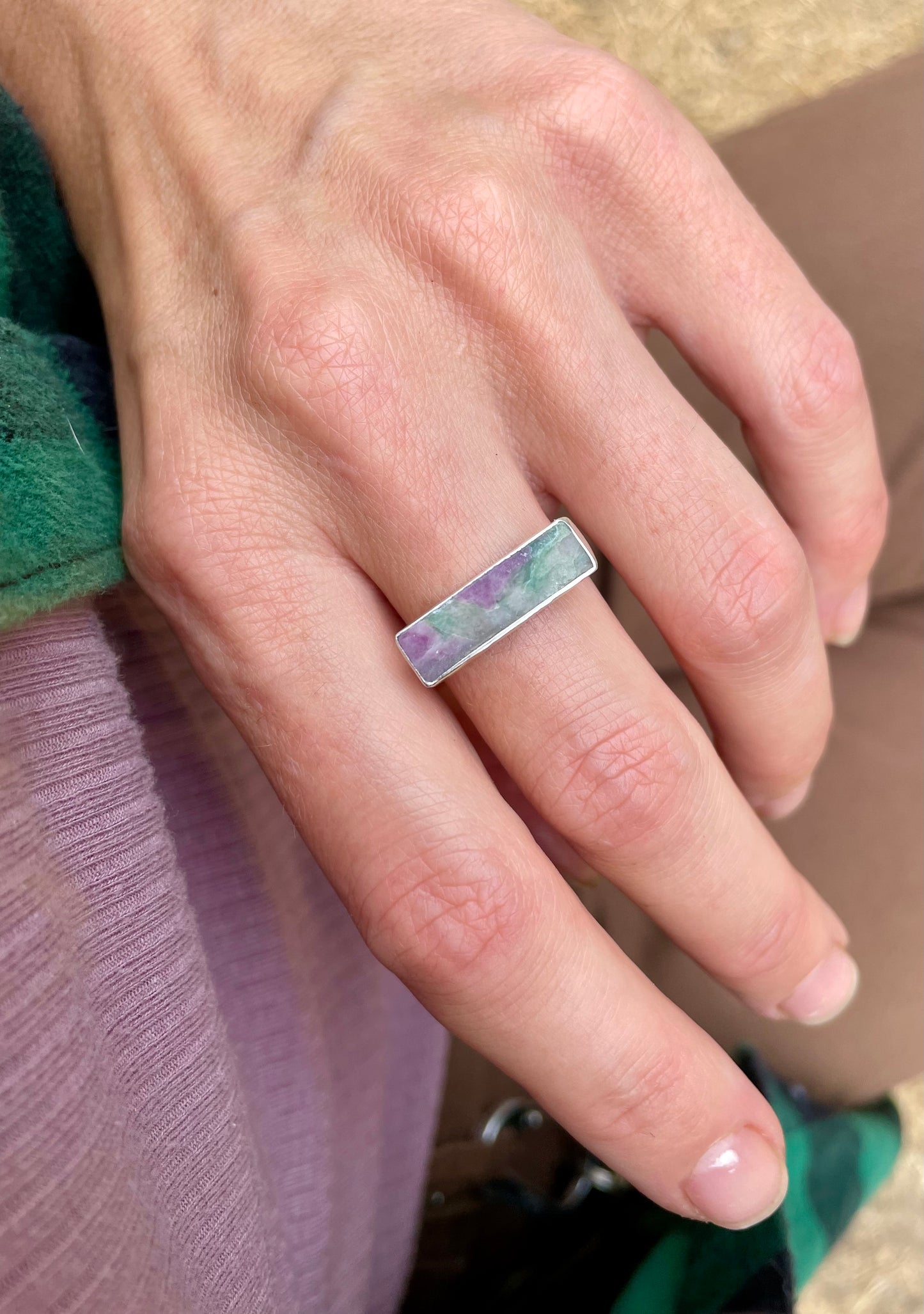 Lavender Horizontal Ring size 9