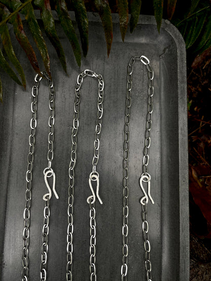 Stacking Necklace with oversized clasp