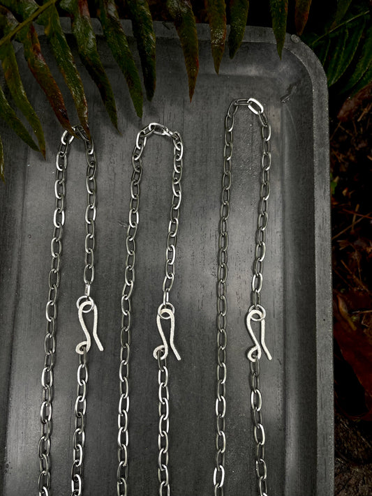 Stacking Necklace with oversized clasp