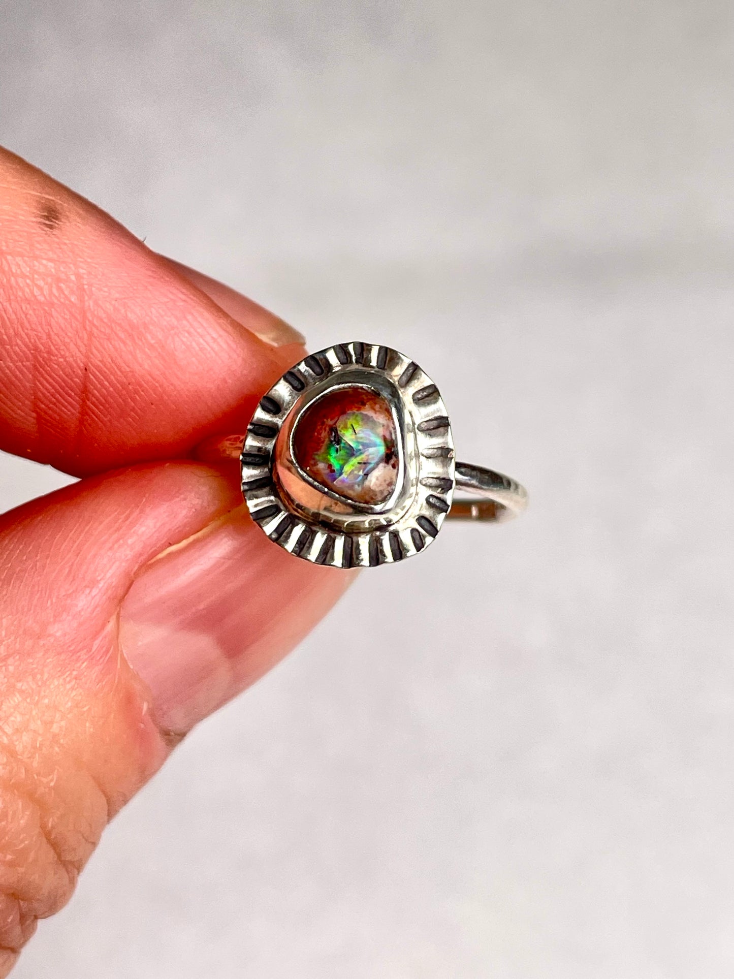 Mexican Fire Opal size 7