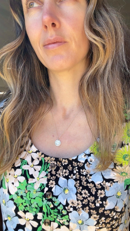 Sterling Silver Smiley Necklace
