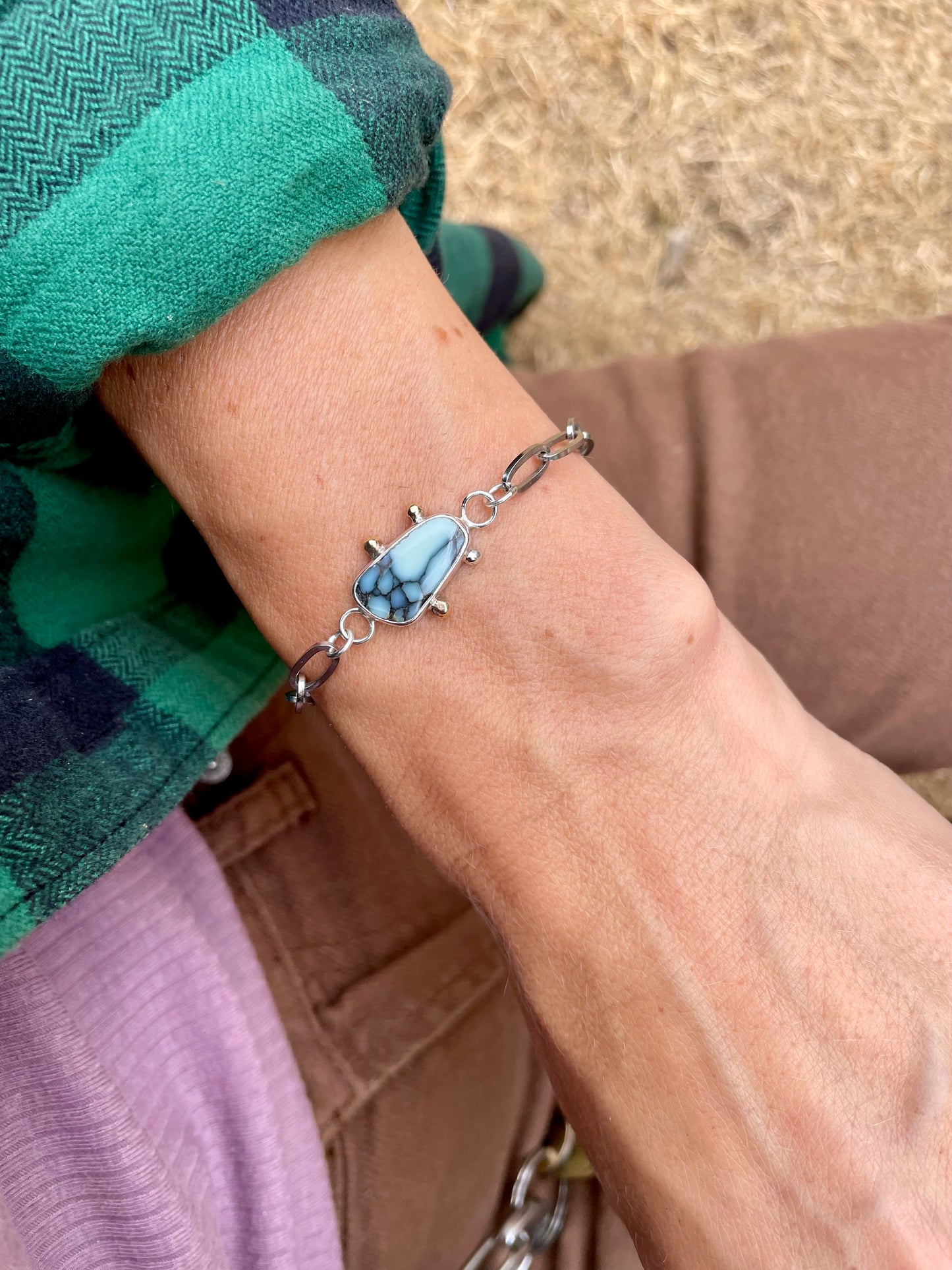Variscite Chain Bracelet