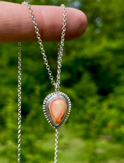 Mexican Fire Opal necklace