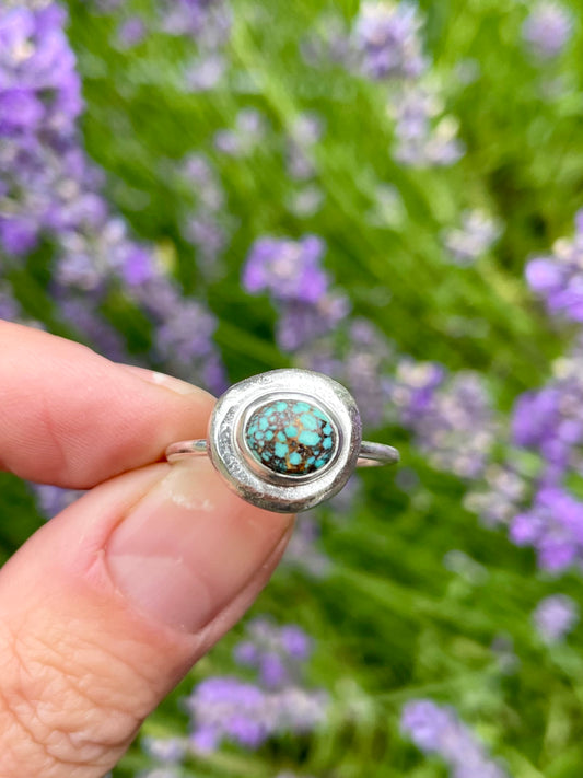 Recycled Turquoise Ring size 9.5