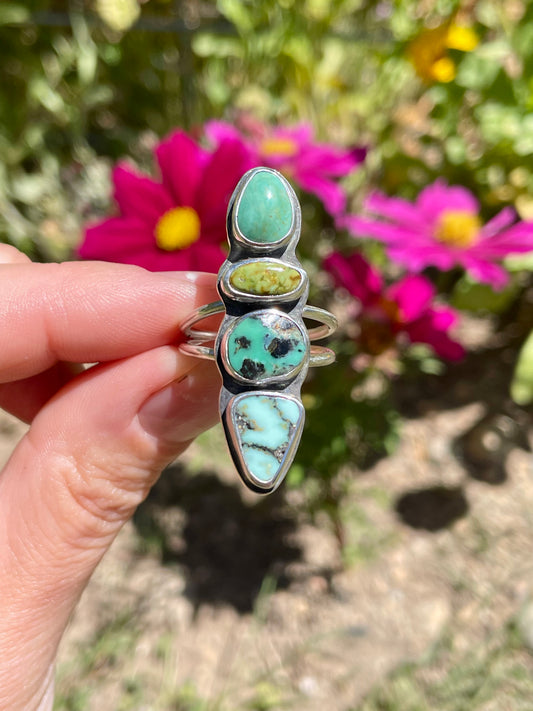 Multi stone ring size 8