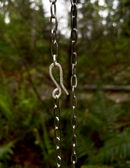 Stacking Necklace with oversized clasp