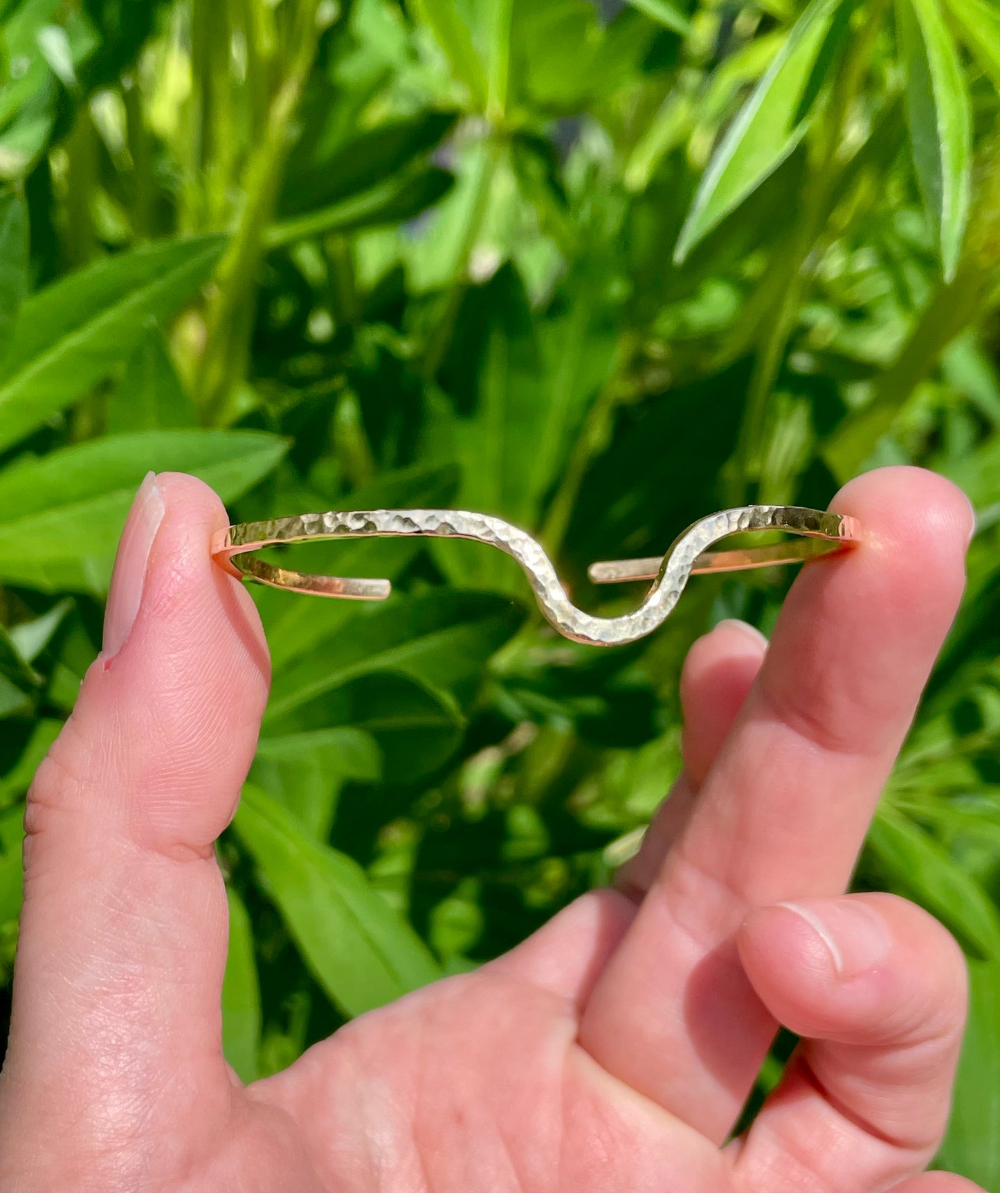 Wavy Brass stacking Cuff