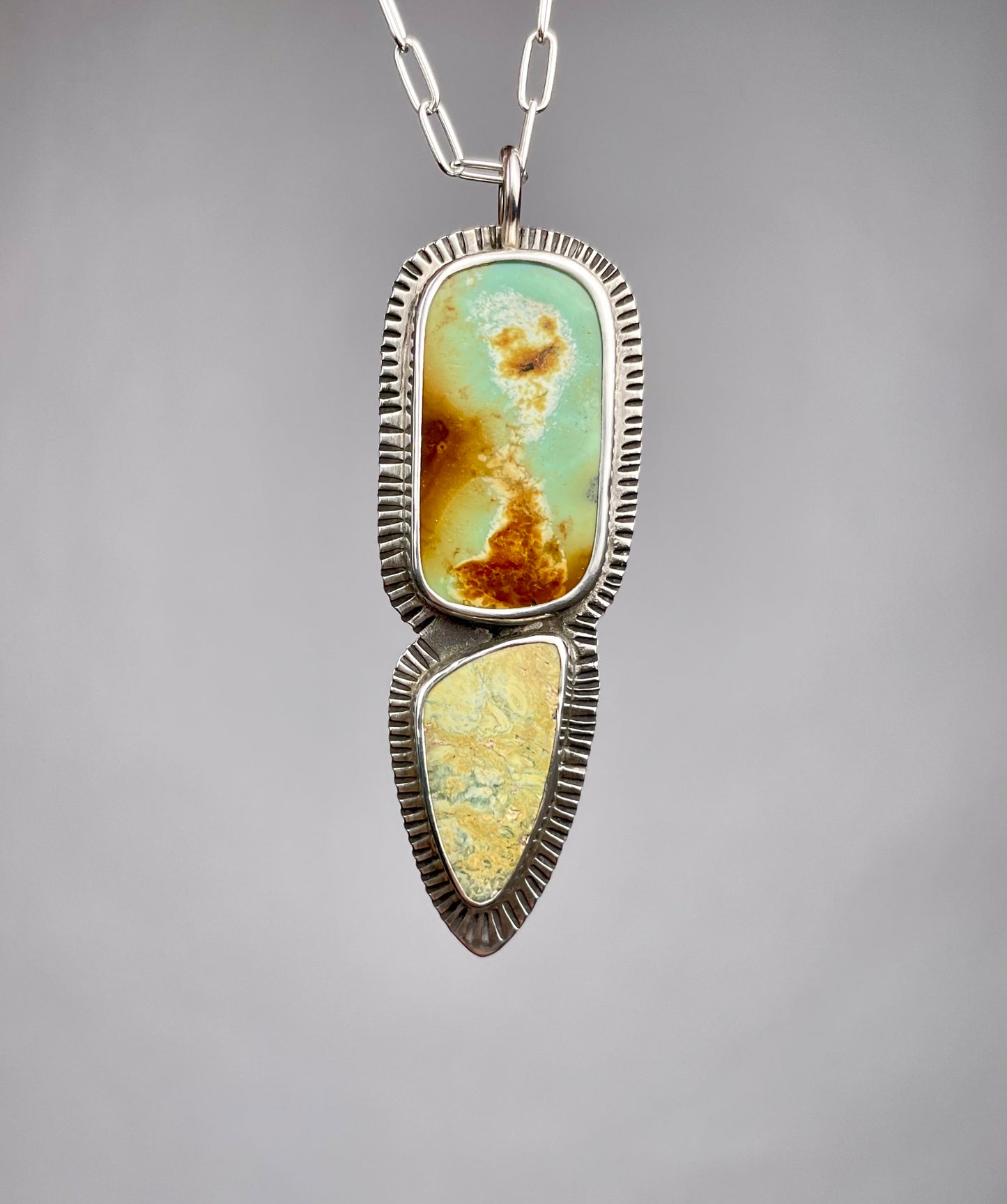 Double Variscite Pendant