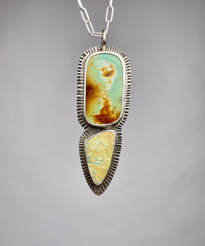 Double Variscite Pendant