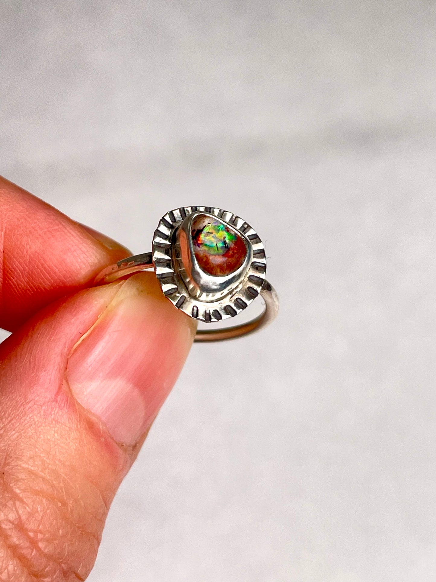 Mexican Fire Opal size 7