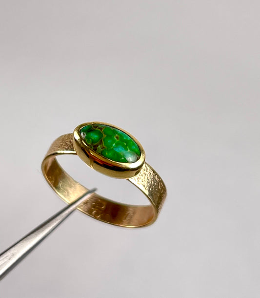 Sonoran Turquoise Gold Ring