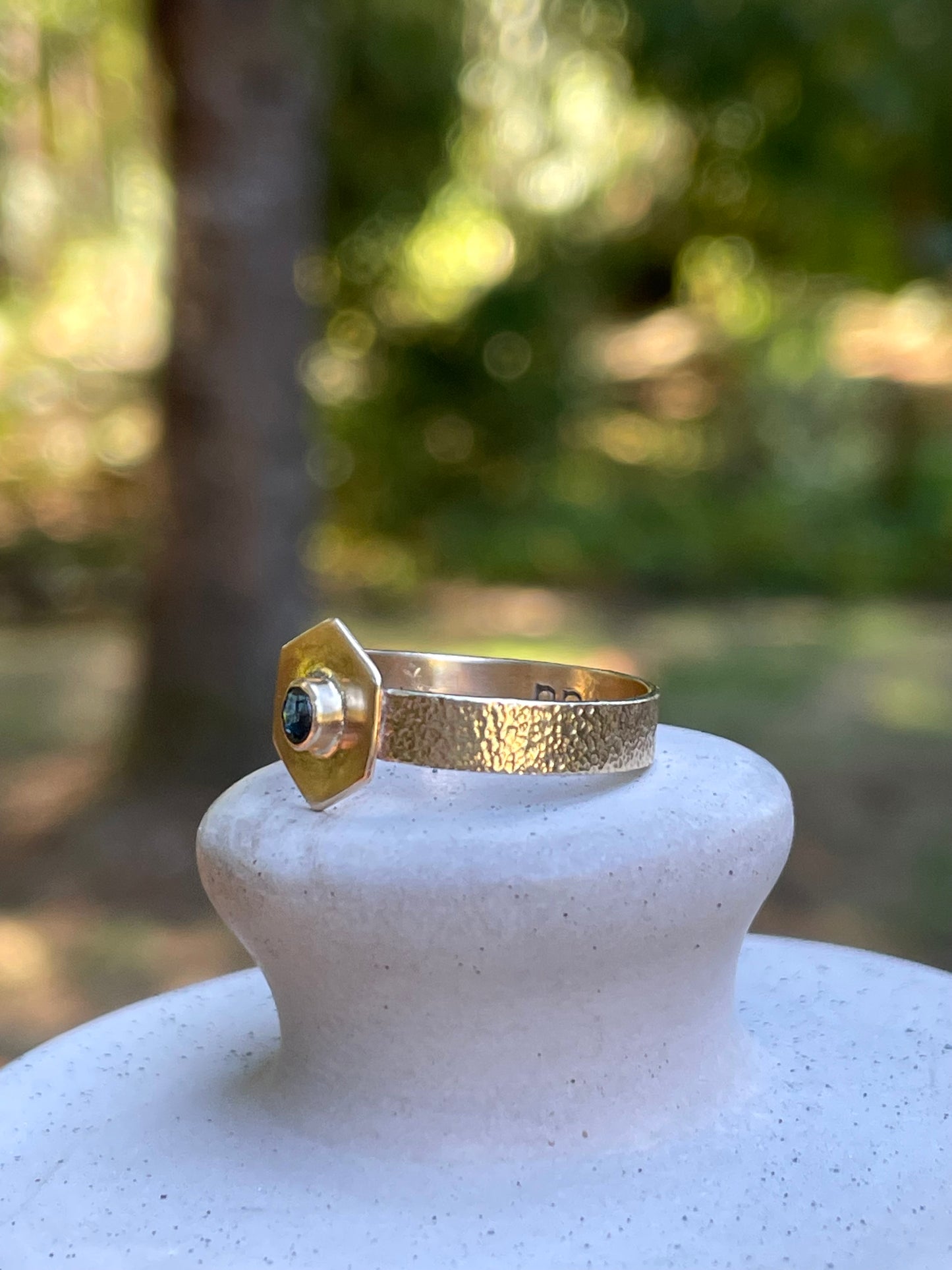 Montana Sapphire Gold Ring