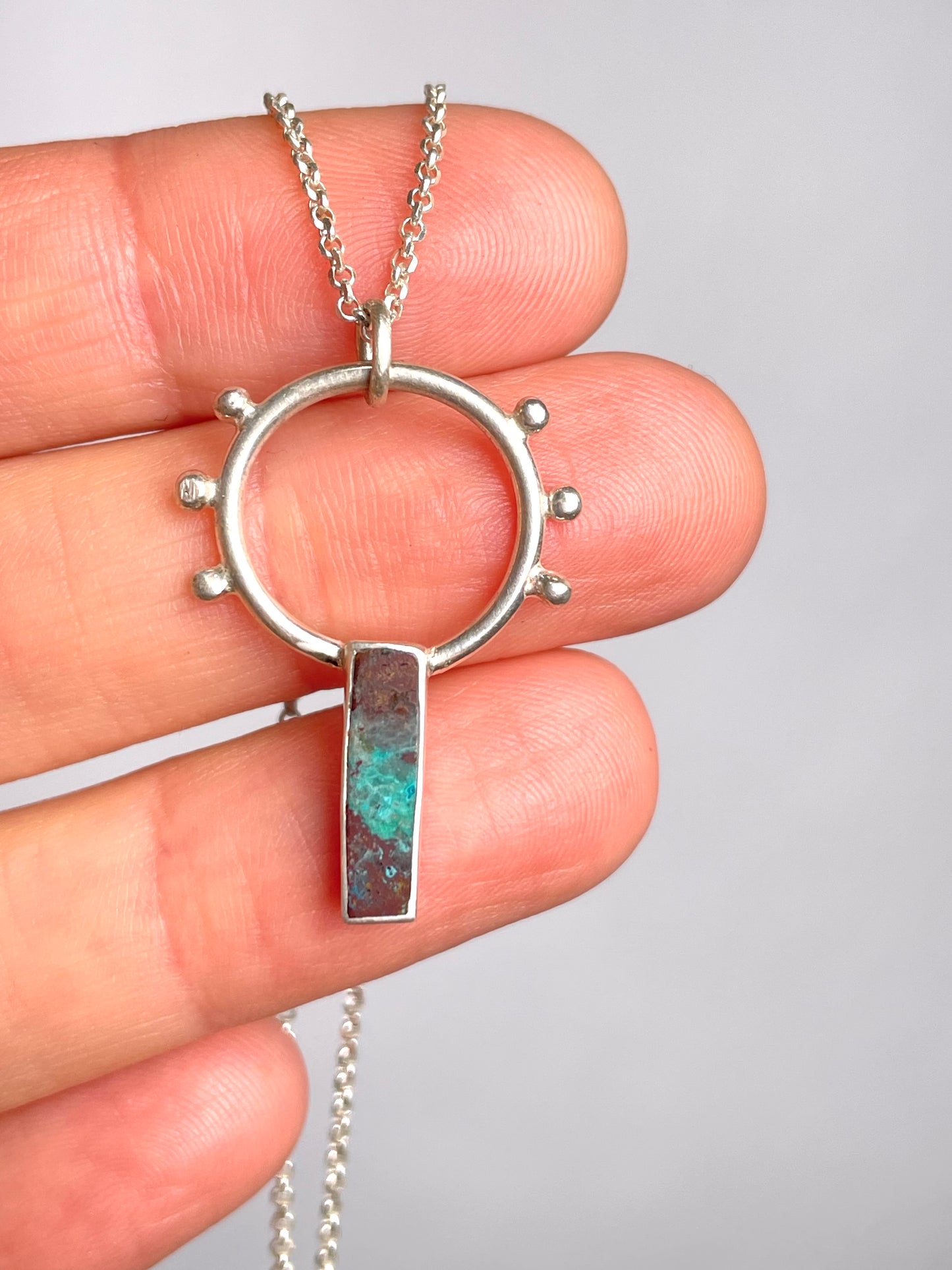 Inlay Sterling Necklace