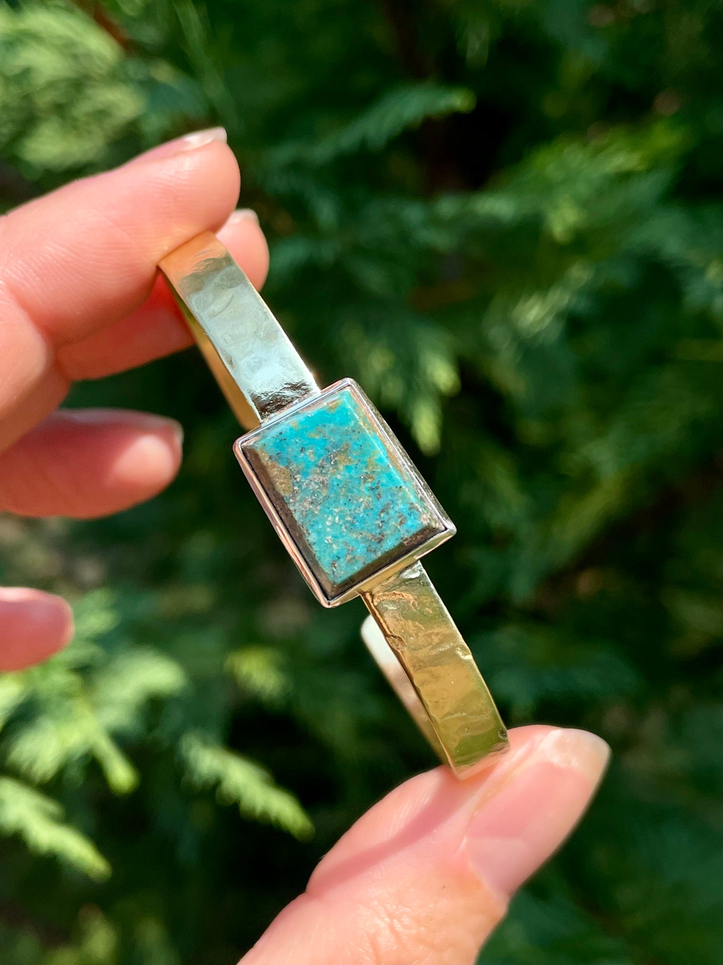 Square Persian Turquoise Cuff