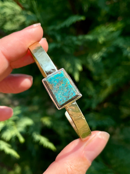 Square Persian Turquoise Cuff