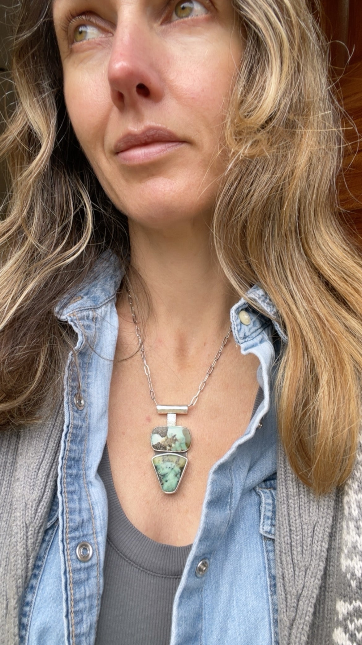 Stacked Variscite Necklace
