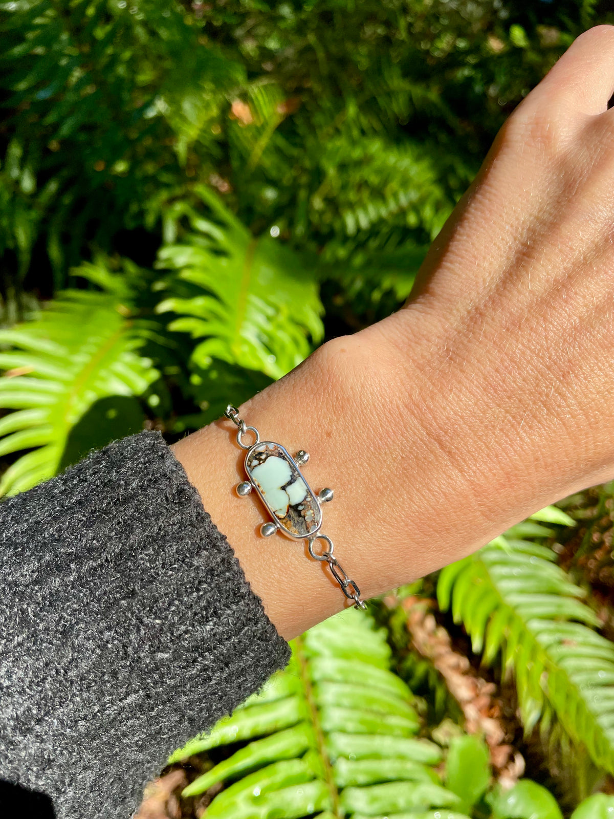 Variscite Chain Bracelet
