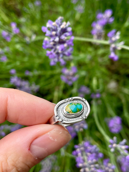Sterling Silver Royston Turquoise ring size 7.5