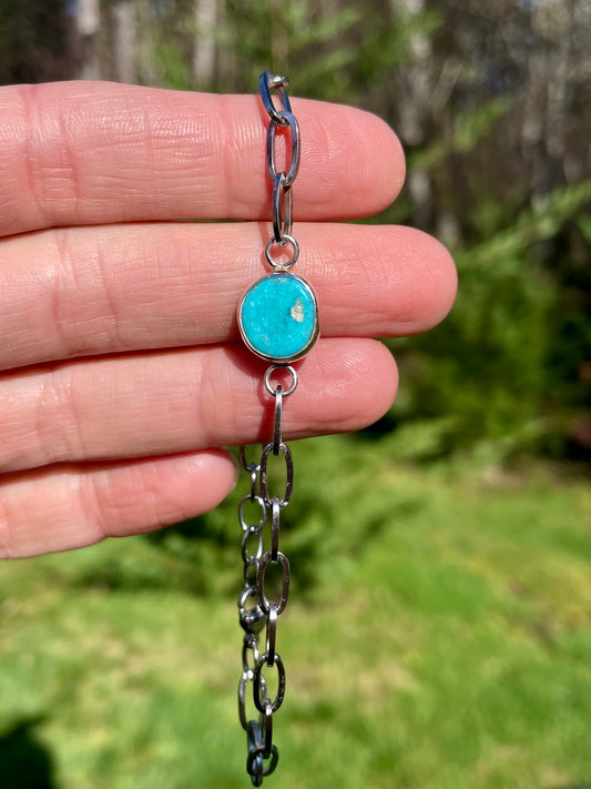 Turquoise chain bracelet 1