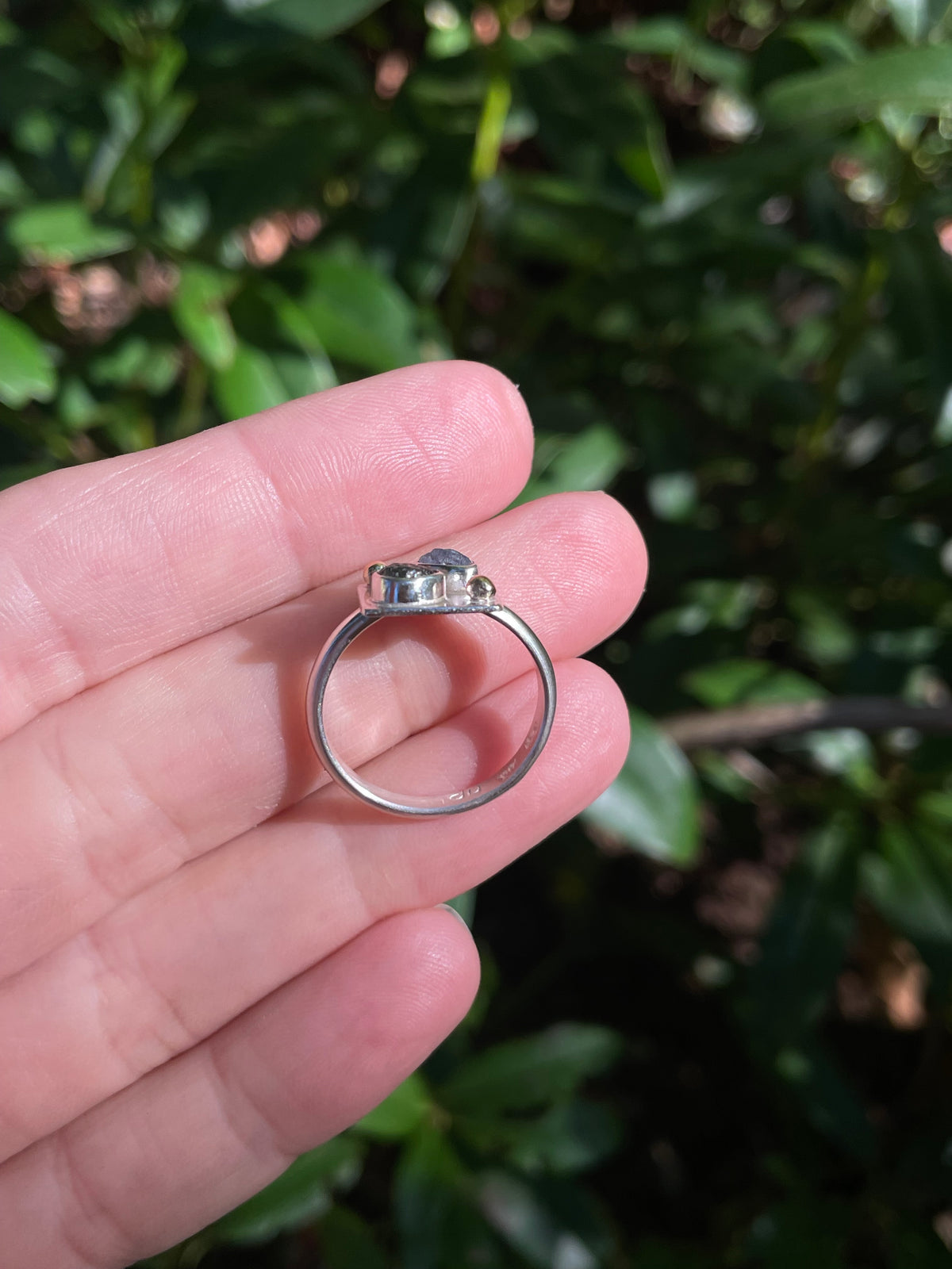 Montana Sapphire Dice Ring size 8.25