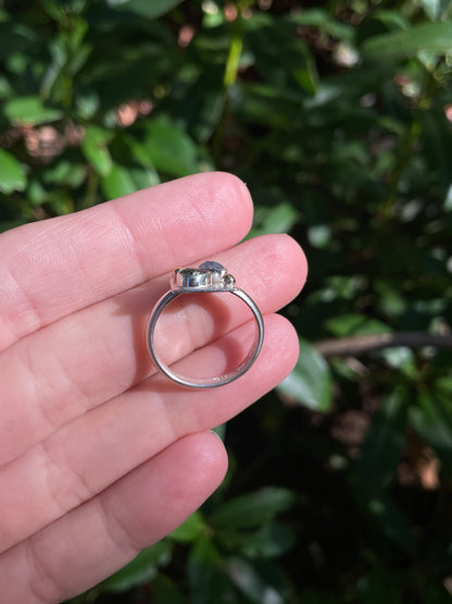 Montana Sapphire Dice Ring size 8.25