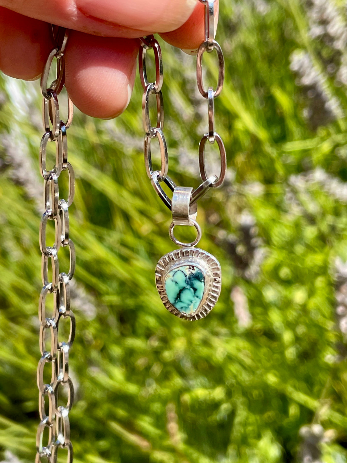 Alpine lake Variscite Necklace