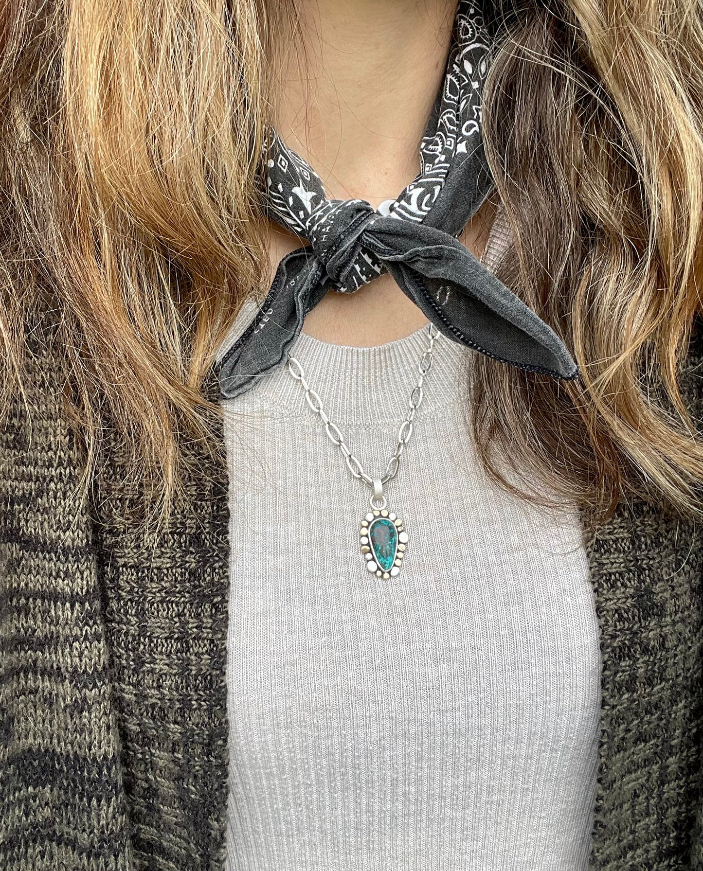 Chrysocolla Bloom Necklace