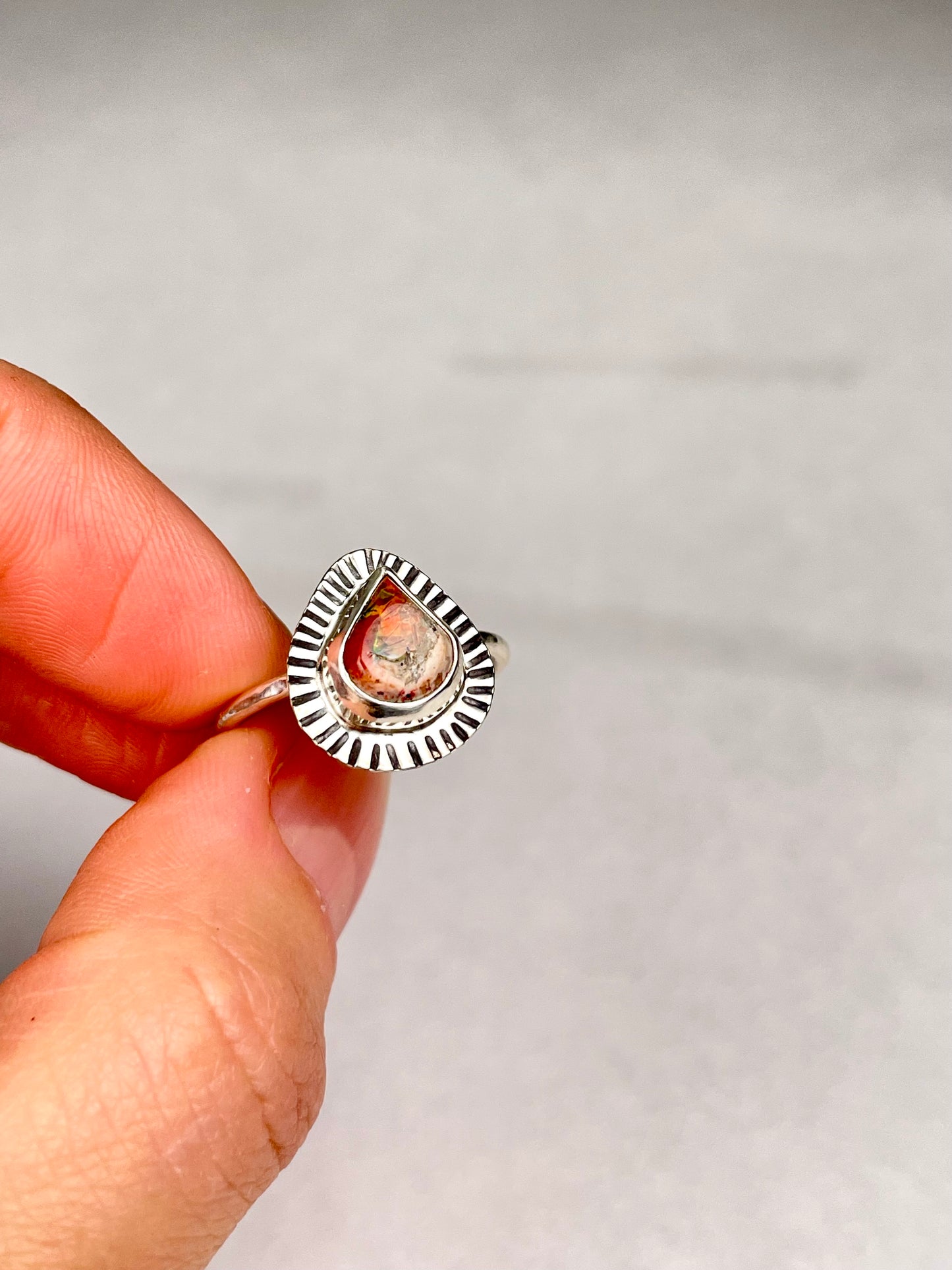 Mexican Fire Opal size 9