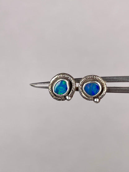 Australian Opal Stud Earrings