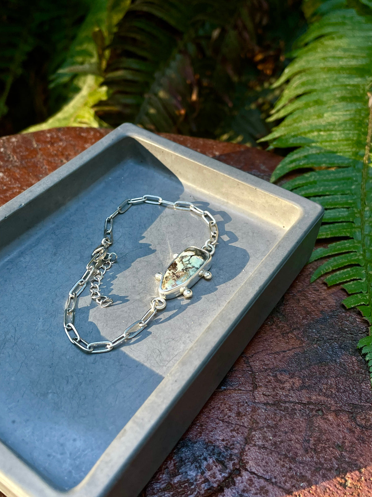 Variscite Chain Bracelet 3